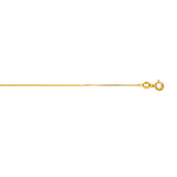 10K Yellow Gold .6mm Classic Box 18 Chain with Spring Ring