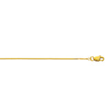 10K Yellow Gold 0.78mm Classic Box 30 Chain with Lobster Lock