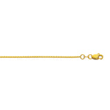 10K Yellow Gold 0.94mm Classic Box 18 Chain with Lobster Lock