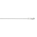 10K White Gold 0.94mm Classic Box 20 Chain with Lobster Lock