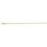 10K Yellow Gold 1.2mm Octagonal Box 18 Chain with Lobster Lock