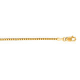 10K Yellow Gold 1.4mm Classic Box 24 Chain with Lobster Lock