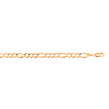 10K Yellow Gold 5.3mm Figaro 20 Chain with Lobster Lock