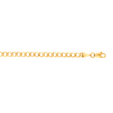 10K Yellow Gold 4.4mm Lite Comfort Curb 20 Chain with Lobster Lock