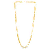 10K Yellow Gold 6.2mm Lite Comfort Curb 22 Chain with Lobster Lock