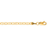 10K Yellow Gold 3.2mm Mariner 16 Chain with Lobster Lock