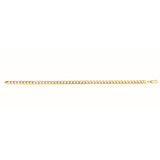 10K Yellow Gold 4.5mm Semi-Solid Miami 22 Chain with Lobster Lock