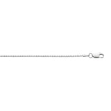 Sterling Silver 1.3mm Classic Box 20 Chain with Lobster Clasp