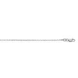 Sterling Silver 0.8mm Diamond Cut Cable 18 Chain with Lobster Clasp