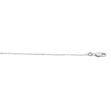 Sterling Silver 1.1mm Diamond Cut Cable 24 Chain with Lobster Clasp