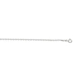 Sterling Silver 1.5mm Diamond Cut Cable 22 Chain with Lobster Clasp