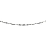 Silver 3.2mm Semi-Solid Wheat 18 Chain with Lobster Lock