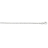 Silver 1.6mm Sparkle 20 Chain with Lobster Lock