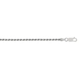 Sterling Silver 1.25mm Rope 16 Chain with Lobster Clasp