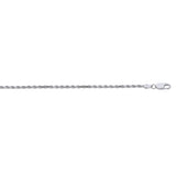 Sterling Silver 2.2mm Rope 18 Chain with Lobster Clasp