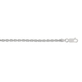 Sterling Silver 2.9mm Rope 20 Chain with Lobster Clasp