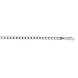 Sterling Silver 3.7mm Comfort Curb 24 Chain with Lobster Clasp