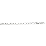 Sterling Silver 3.7mm Figaro 18 Chain with Lobster Clasp