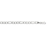 Sterling Silver 5.5mm Figaro 18 Chain with Lobster Clasp