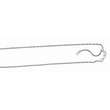 Sterling Silver 1.5mm Rope 22 Chain Adjustable 22 Chain with Lobster Clasp