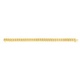 14K Yellow Gold 8 Men's Modern Curb Bracelet