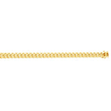 14K Yellow Gold 8.2mm Classic Miami Cuban 8.5 Chain Bracelet with Box Lock