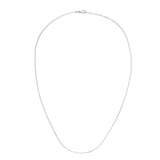 14K White Gold 1.5mm Paperclip 18 Chain with Lobster Lock