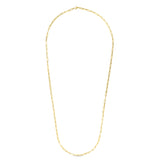 14K Yellow Gold 4.2mm Paperclip 7.5 Chain Bracelet with Lobster Lock