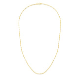 14K Yellow Gold 1.7mm Sparkle Valentino 16 Chain with Lobster Lock