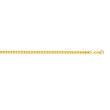 14K Yellow Gold 22 4.6mm Diamond Cut  Round Franco Chain with Lobster Clasp