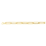 14K Yellow Gold 9.6mm Paperclip 18 Necklace with Lobster Clasp