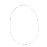 Sterling Silver 07 Paperclip Chain Bracelet with Lobster Clasp.