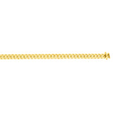14K Yellow Gold 9.2mm Classic Miami Cuban 8.5 Chain Bracelet with Box Lock