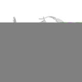 Silver Polished Multi Row Bamboo Hook Earrings with Hinged Clasp. Rhodium Plated.
