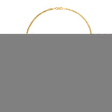 Silver (14k Yellow Gold Plated) 3.2mm 20 Diamond Cut Franco Chain Necklace with Lobster Clasp.