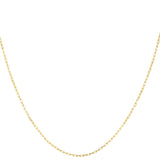 14K Yellow Gold 1.3mm French Cable 20 Chain with Lobster Clasp