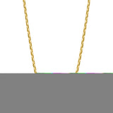14K Yellow Gold 3mm Polished Lite Anchor 24 Chain with Lobster Clasp
