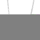 Sterling Silver 2.8mm 22 French Cable Chain with Lobster Clasp. Item is rhodium plated.