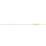 10K Yellow Gold .85mm Double Extendable Oval Cable 18 Chain (Jump Ring at 16 and 17 inch) with Lobster Lock