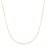 10K Yellow Gold 20 1.9mm French Cable Chain Necklace with Lobster Clasp