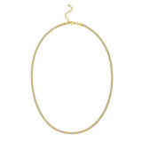 Silver with Gold Plating 20 Fancy Ice Chain with Pear Shaped Lobster Clasp