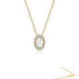 Vintage Inspired Halo Necklace