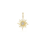 Golden Sun Charm Pendant