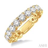 2 Ctw Diamond Matching Wedding Band in 18K Yellow Gold