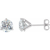 14K White Gold 1 CTW Natural Diamond Stud Earrings