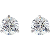 14K White Gold 1 1/2 CTW Natural Diamond Stud Earrings