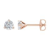 14K Rose Gold 1/2 CTW Natural Diamond Stud Earrings
