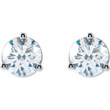 14K White Gold 1 1/5 CTW Lab-Grown Diamond Stud Earrings