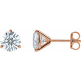 14K Rose Gold 2 CTW Lab-Grown Diamond Stud Earrings