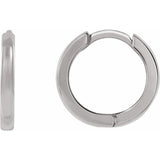 Sterling Silver Hinged 12.5 mm Hoop Earring